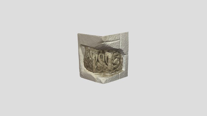 Capitel islámico Iglesia de Santa Catalina 3D Model