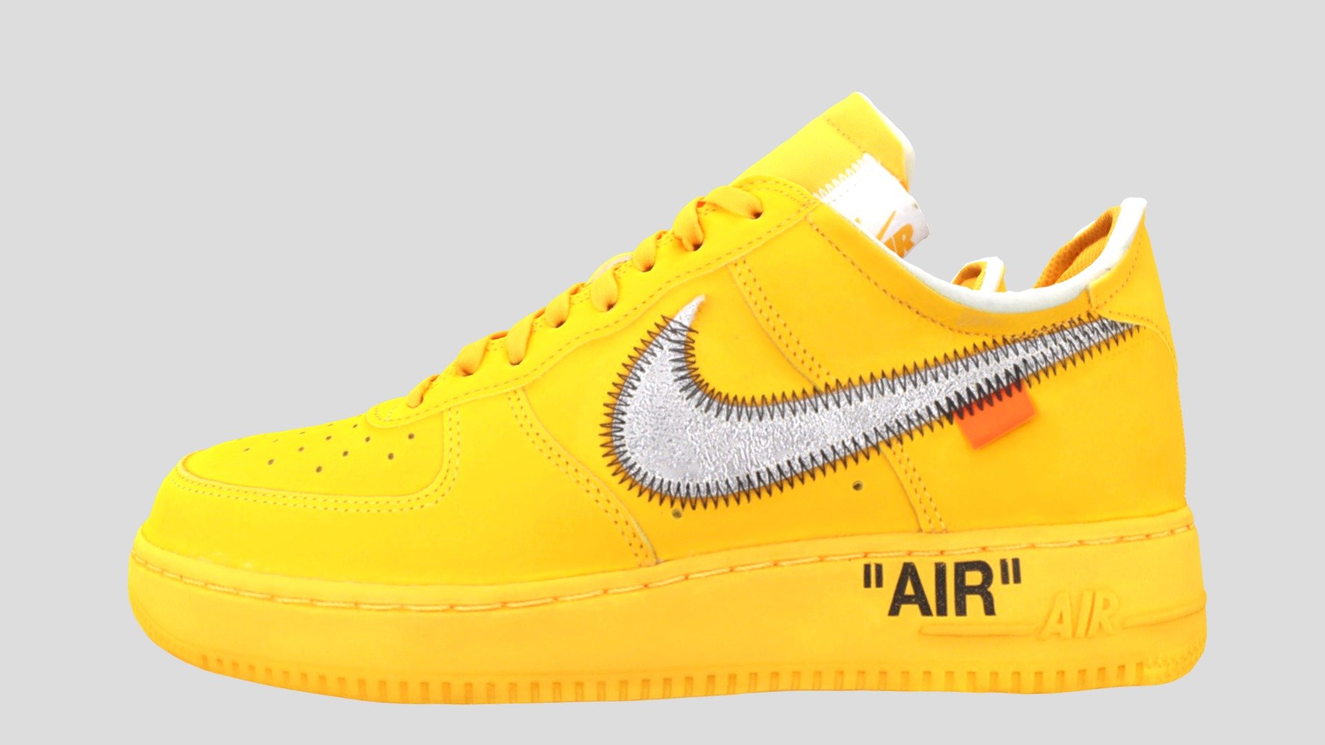 AIR FORCE 1 LOW OFF WHITE UNIVERSITY GOLD - Download Free 3D model by ...