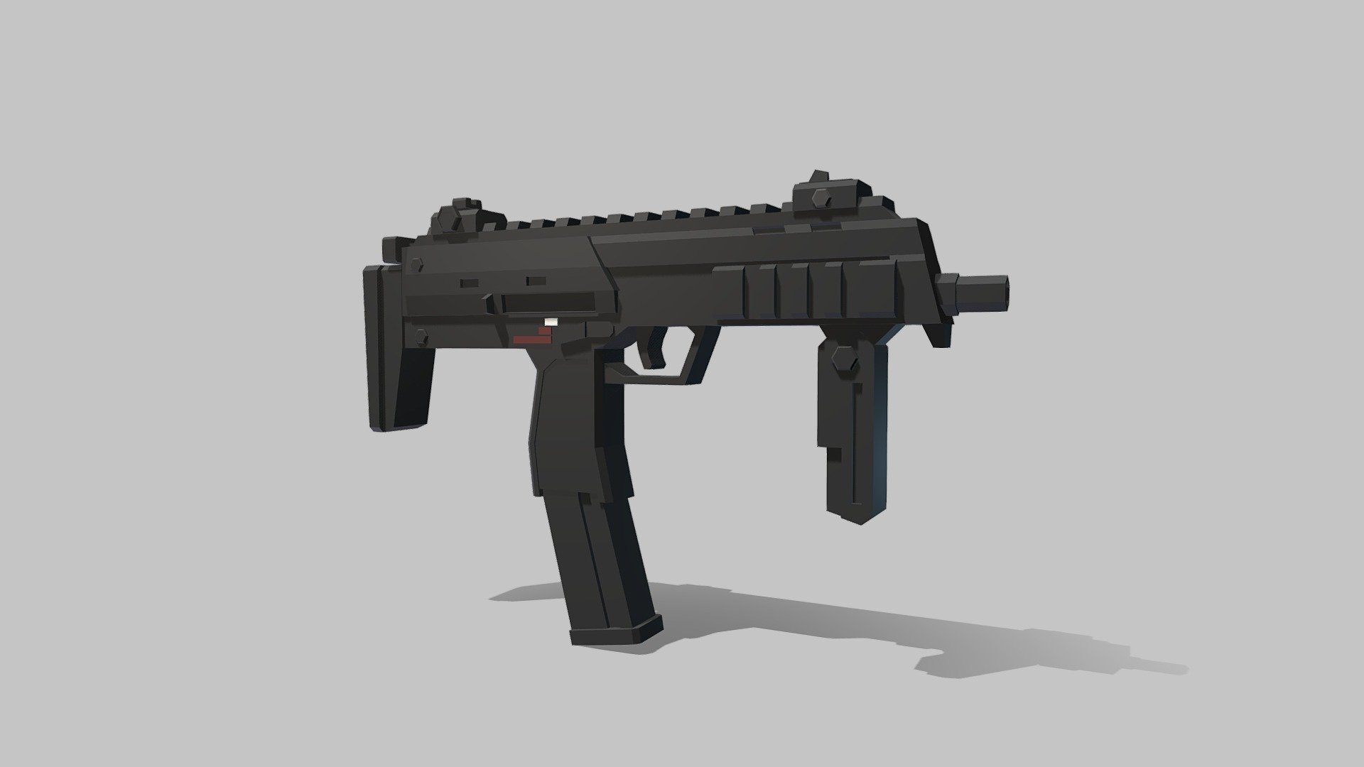 Low Poly SMG-MP7 - 3D model by CastleBravo (@BravoCastle) [99b3097 ...