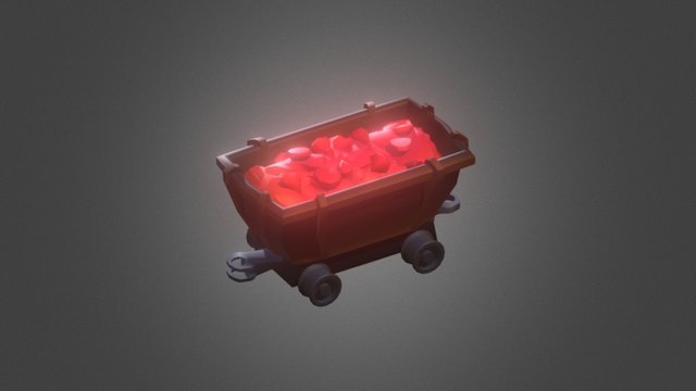 Mine Cart Ruby – Free 3D Model STL