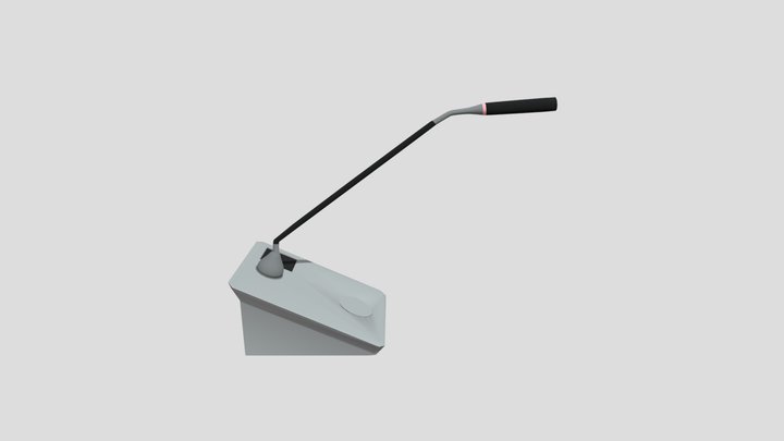 Goose Neck Microphone 3D Model