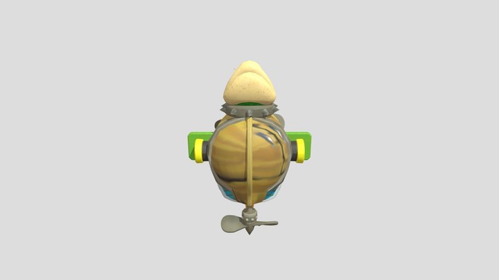 Wii U - New Super Mario Bros Lemmys Airship 3D Model