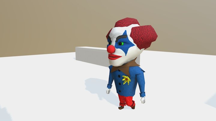 Clown WIP 3D Model