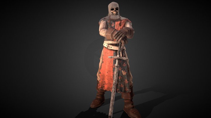 Skeleton Knight 3D Model