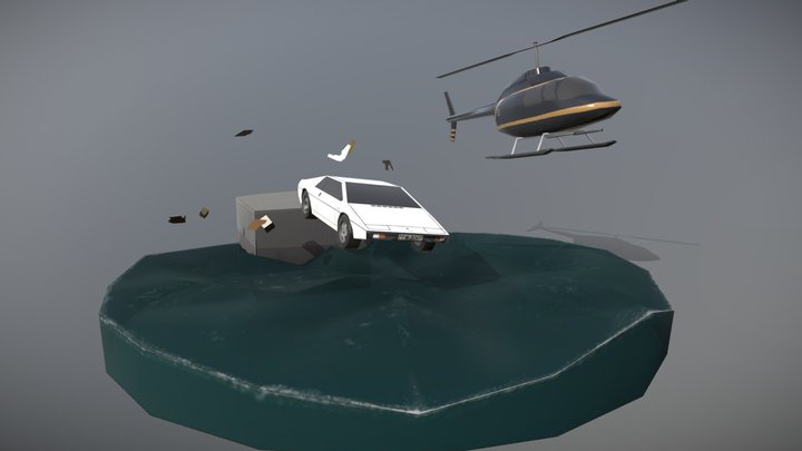 James Bond 007_The Spy Who Loved Me - Scene 3D Model