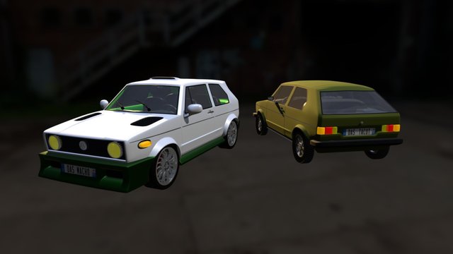 VolksWagen Golfs 3D Model