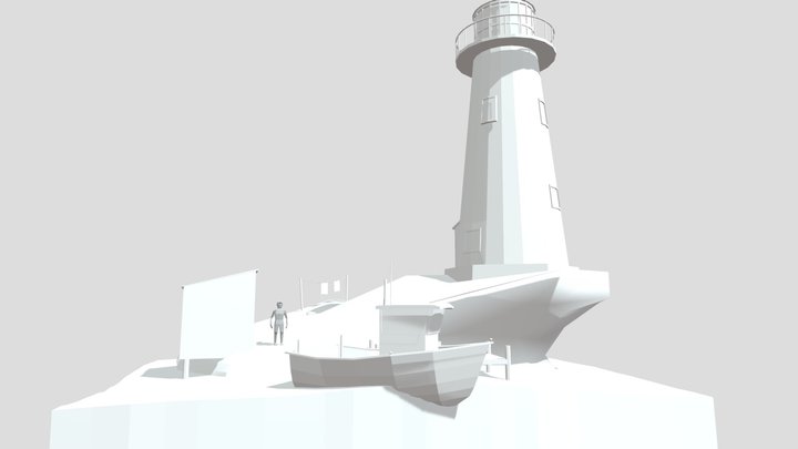 DAE Diorama - By the ocean 3D Model
