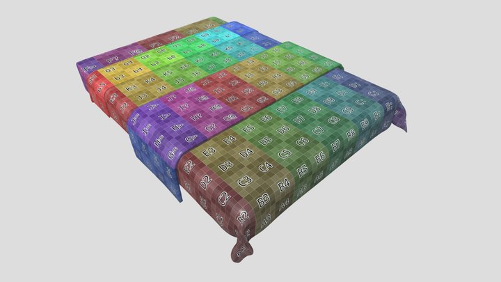Beds - Double Mattress 3D Model