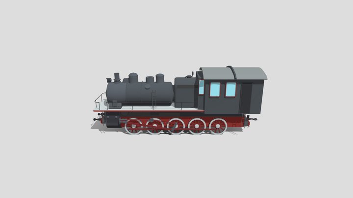 поезд 3D Model