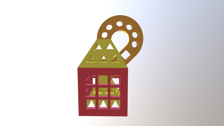Tinkercad coloured object test 3D Model