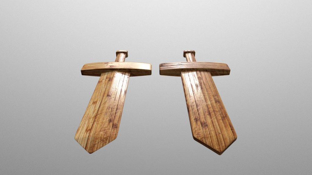 Wooden Sword - Download Free 3D model by PepsiTetraHepta [99b8bf7 ...