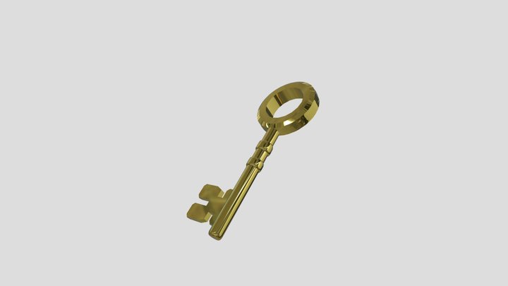 Gold Key 3D Model