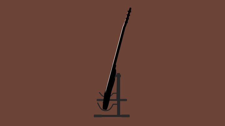 Brown_guitar – Kostenloses 3D-Modell STL