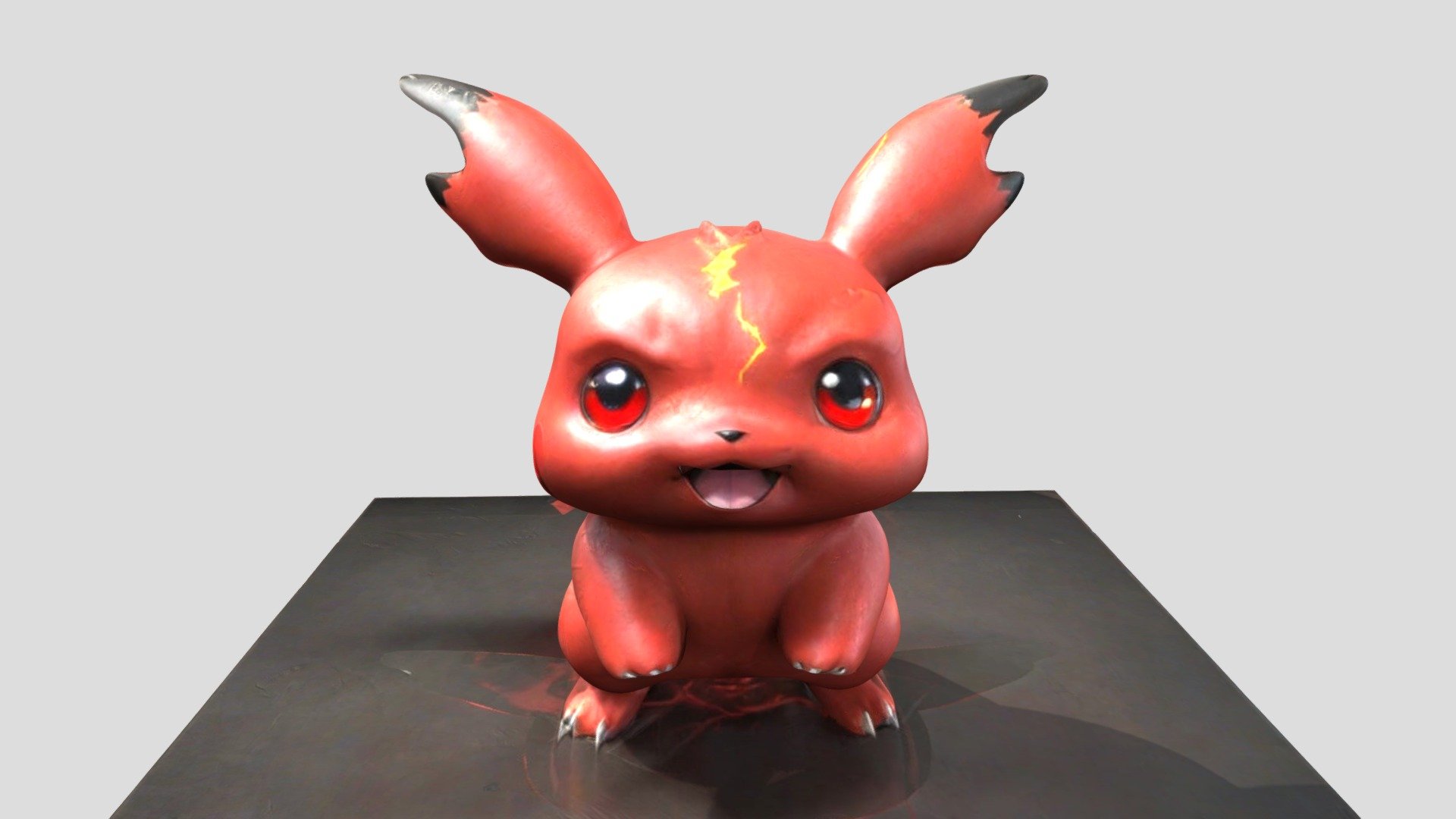 Pokemon Pikachu demon version - Download Free 3D model by 3dUVpro ...