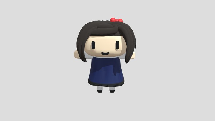 Chibi Girl 3 3D Model