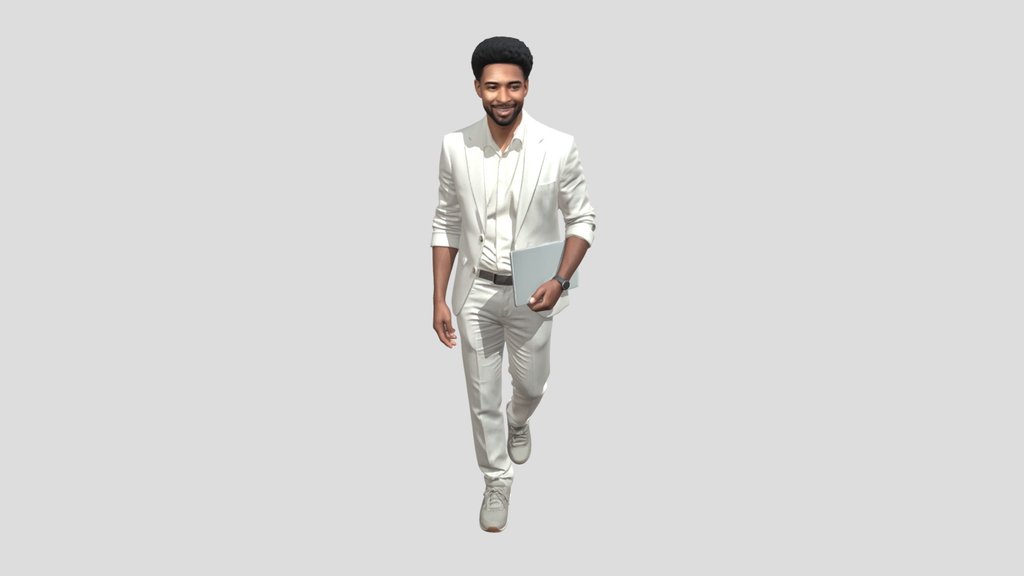 Linen-Suited Professional