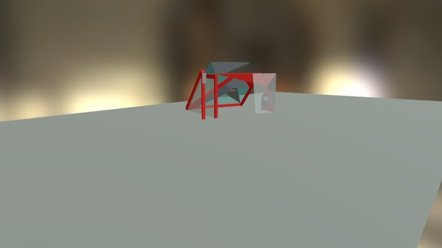 Goal Frame Triangle2 3D Model