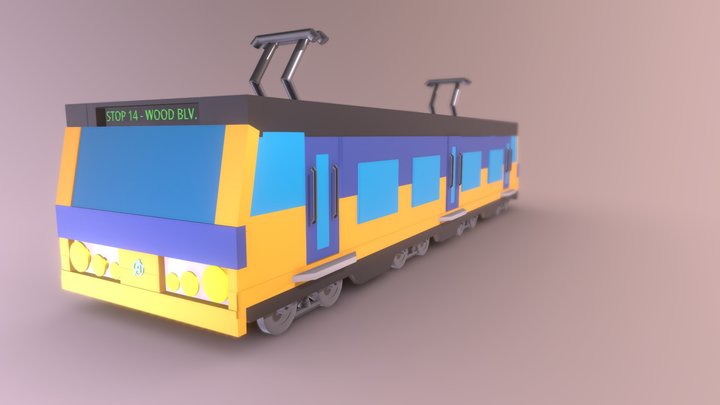 Model Train 3D Model
