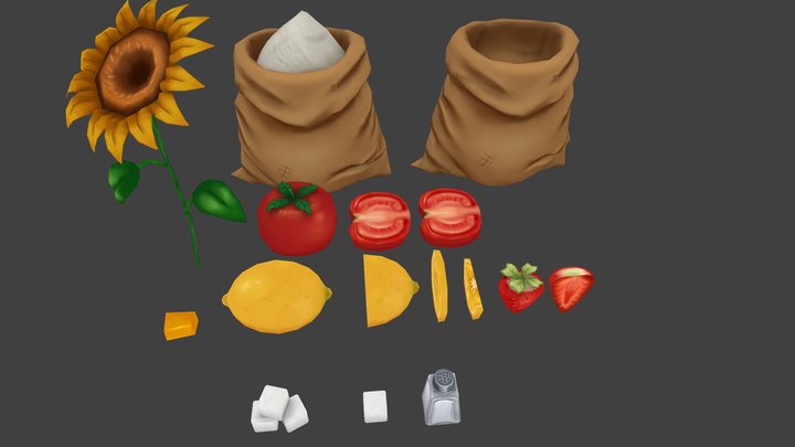 Food Pack 4 – Modelo 3D gratuito STL
