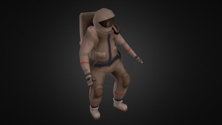 Cosmonaut - Standing 3D Model