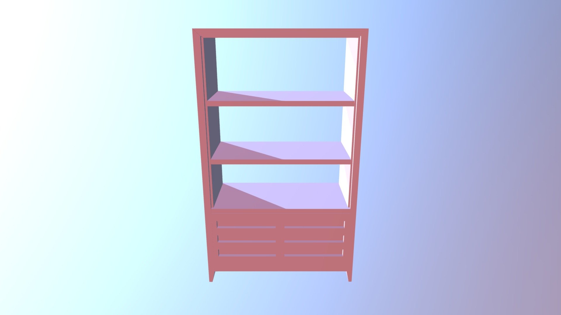Bookshelf - 3D model by MRomanova [99bf8d1] - Sketchfab