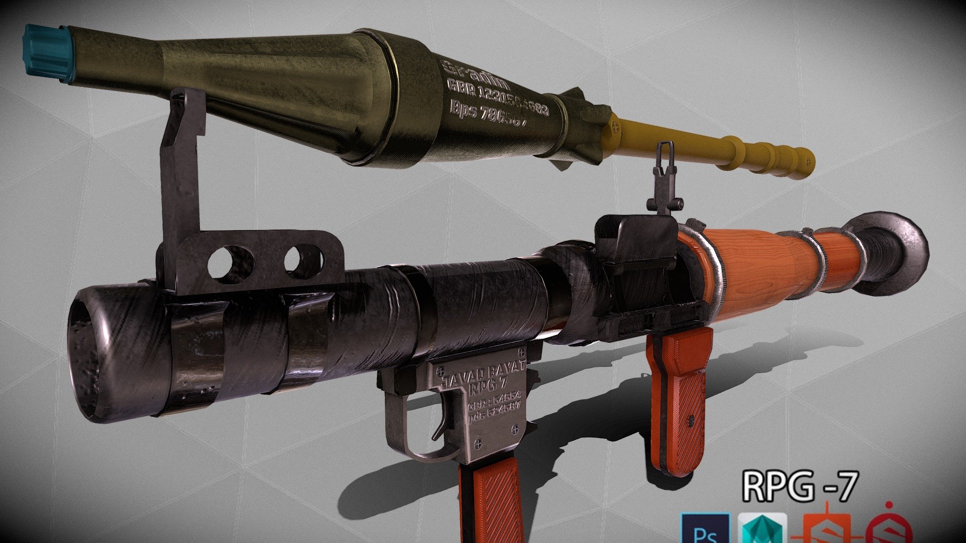 RPG 7 ( Free Model ) - Download Free 3D model by javadbayat [99c0af8 ...