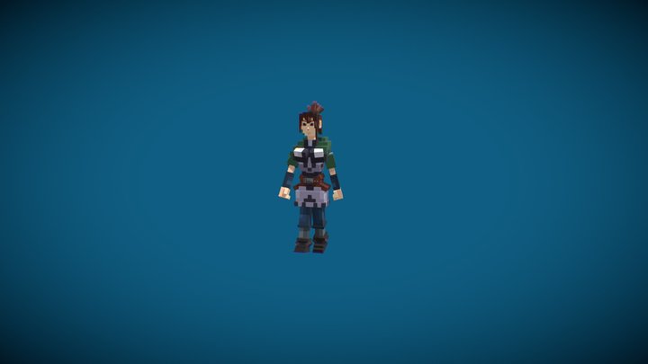 Voxel character 3D Model