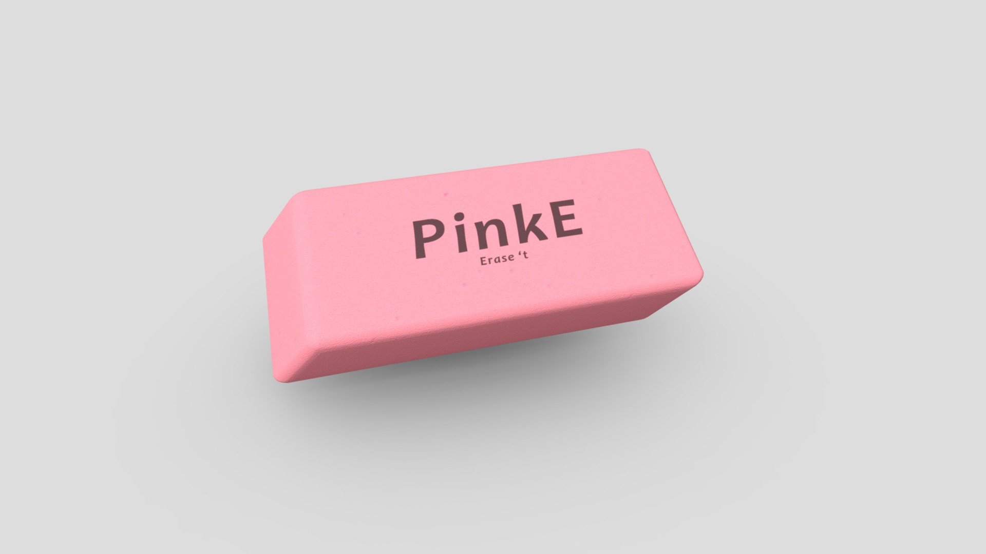 CC0 Pink Eraser Download Free 3D model by plaggy [99c1b1a] Sketchfab