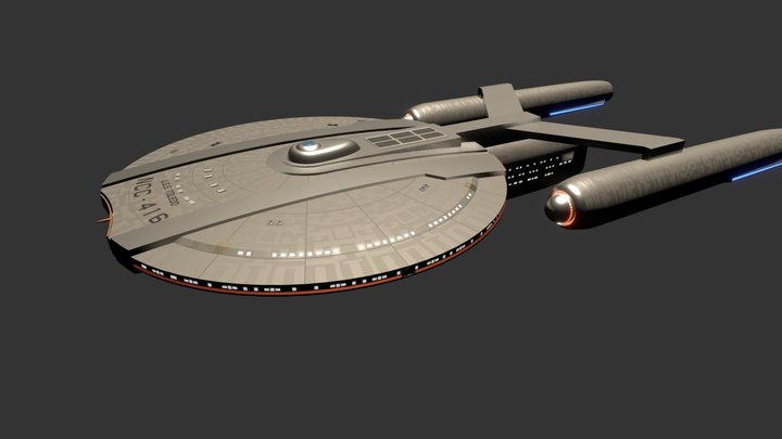 USS Toledo NCC-416 3D Model