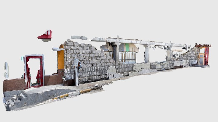 Shelled wall 06 – Gratis 3D-model STL