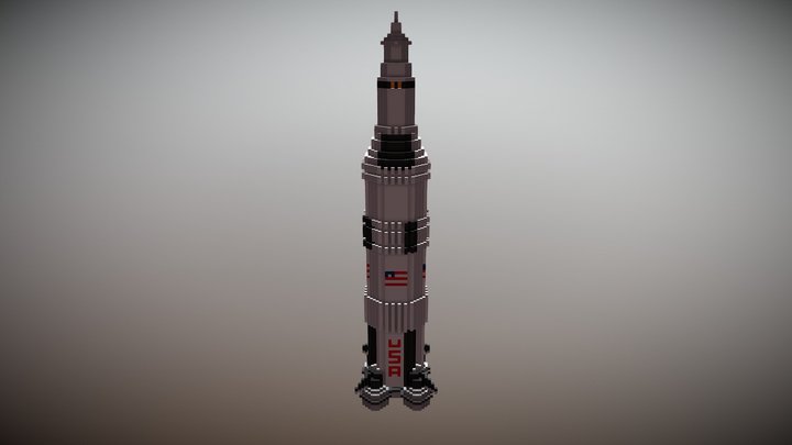 Saturn V 3D Model