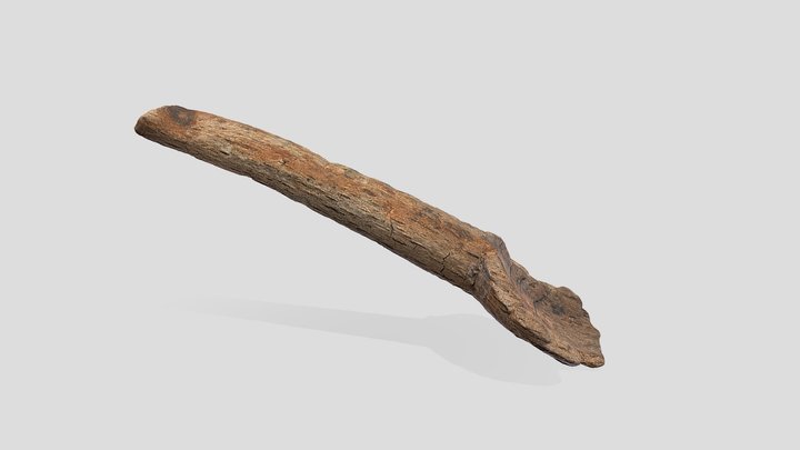 Wooden spoon 17th century | Houten lepel 3D Model