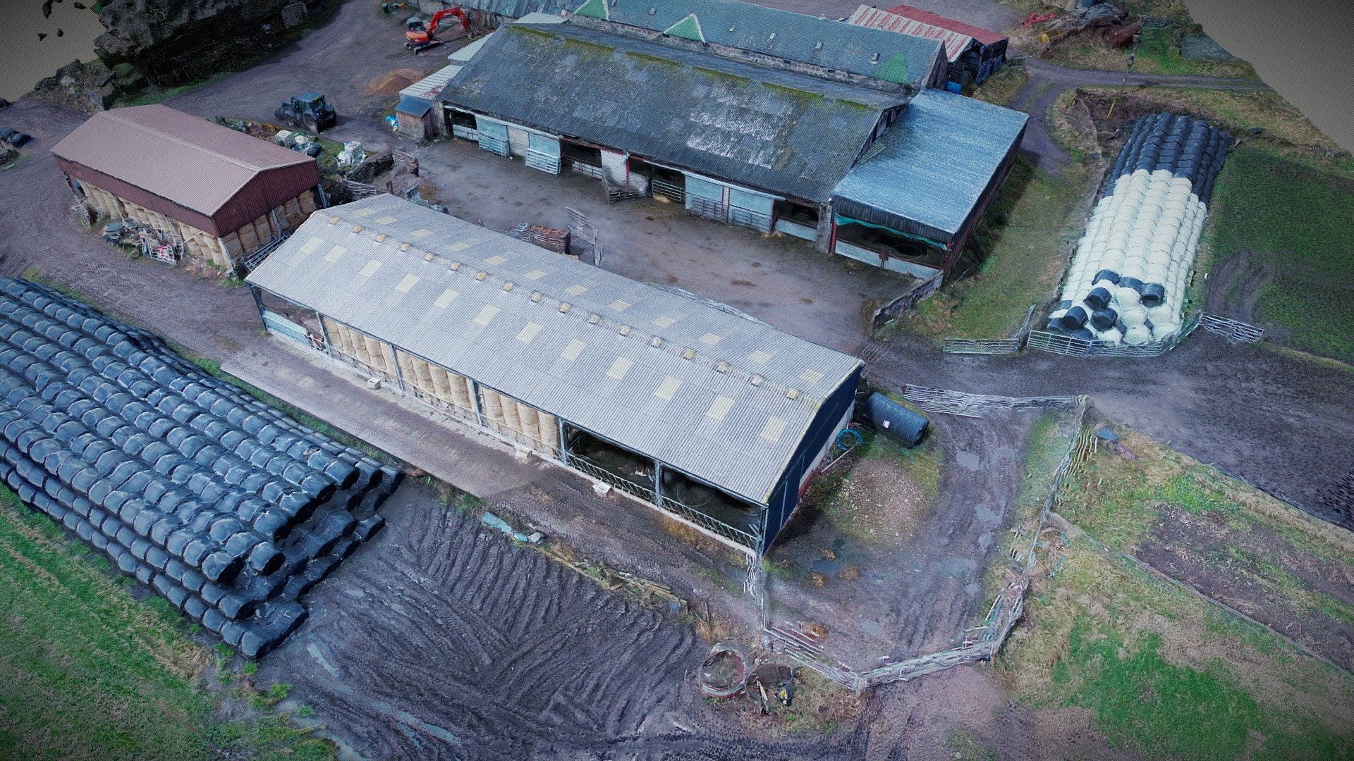 Farm buildings 3D model