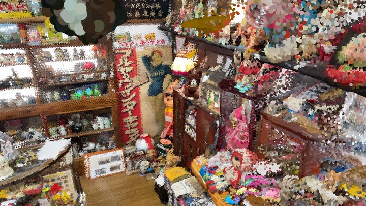 old toy store in Japan 3D Model