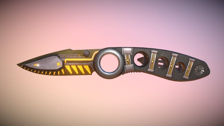 Traction Knife | Laser Cutter 3D Model