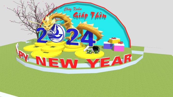 linh vật con rồng (chuẩn) 3D Model