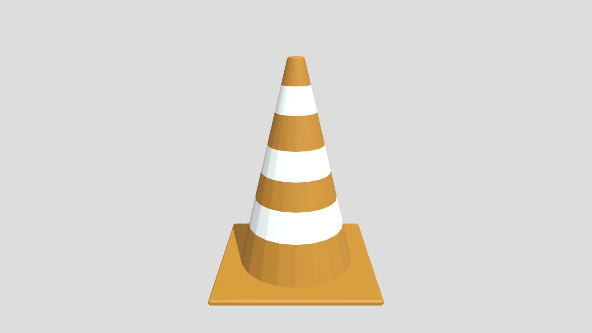 Low-poly Traffic Cone