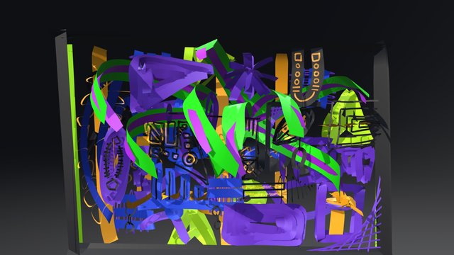 Abstract Painting 3D Model