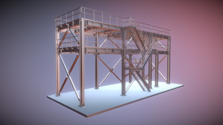 BOX FEEDER PLATFORM 3D Model