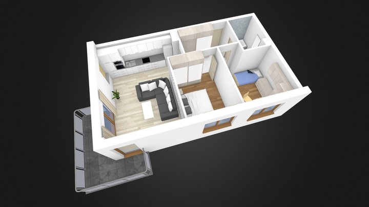 mieszkanie nr 28 3D Model