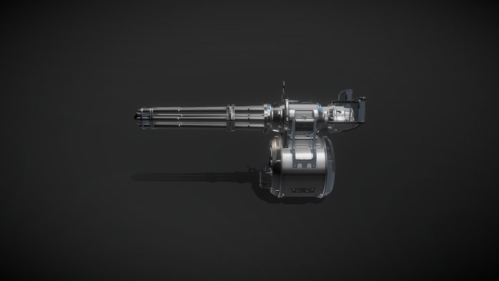 Fallout 4 Minigun 3D Model