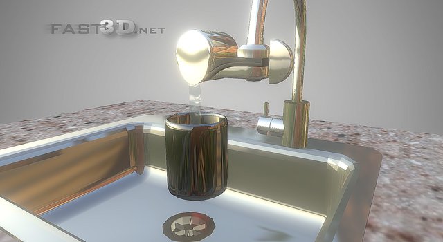 Whirl Warm Water 3D Model