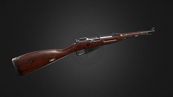 Mosin`s carbine 1938 3D Model