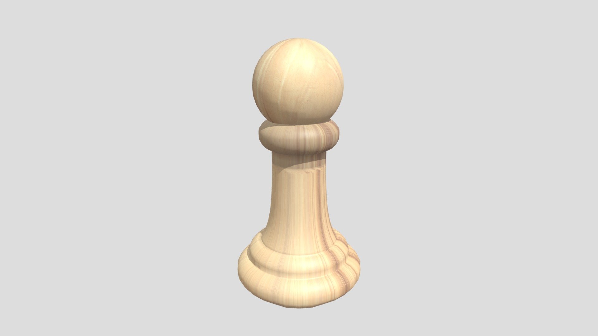 Peão de xadrez - Chess pawn, 3D CAD Model Library