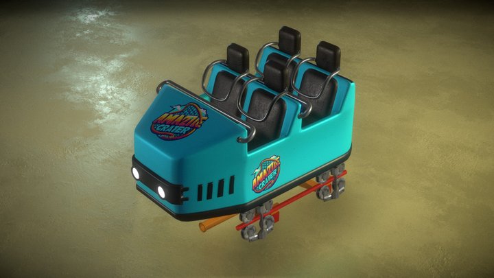 Rollercoaster Cart 3D Model