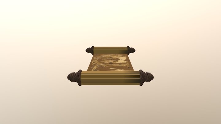 Map scroll (minecraft server) 3D Model