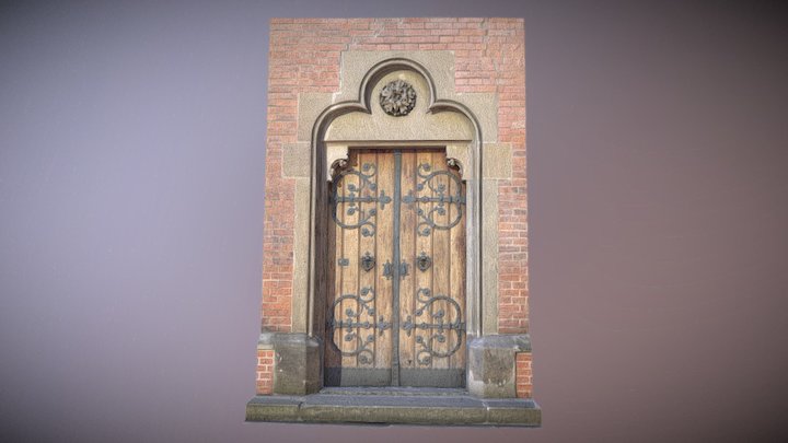 The door 2 at the red church in brno