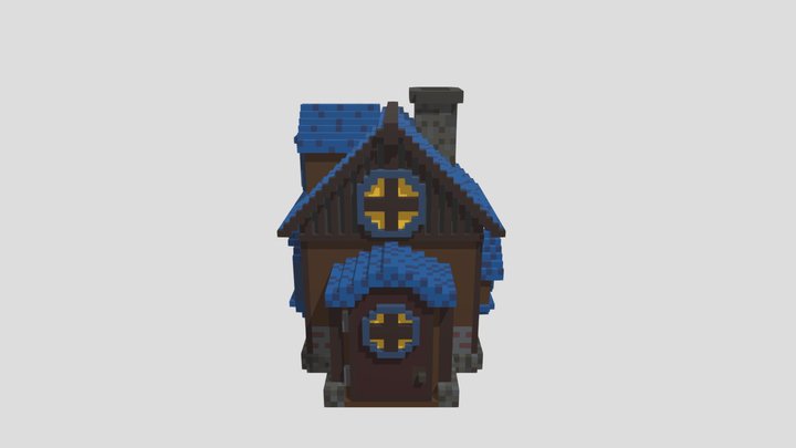 The Blue Cabin 3D Model
