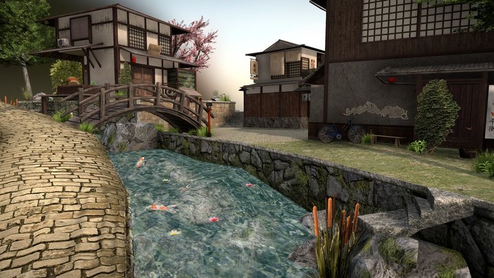 1DAE14 Steenmans Zena CityScene - Kyoto 3D Model