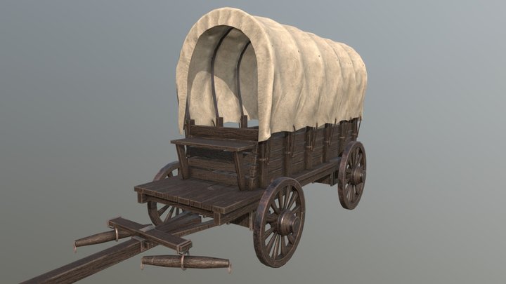 Medieval Cart 3D Model